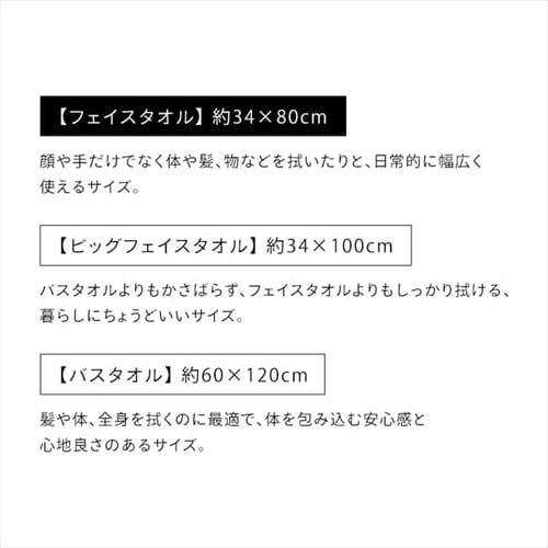 フェイスタオル2枚セット FT-2 アイボリー
