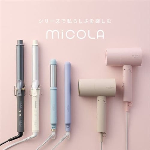 MICOLA ストレートアイロン セラミックコーティング HIR-MS101-W オフホワイト