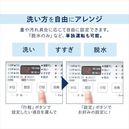 洗濯機 10.0kg 洗剤自動投入 IAW-T1001