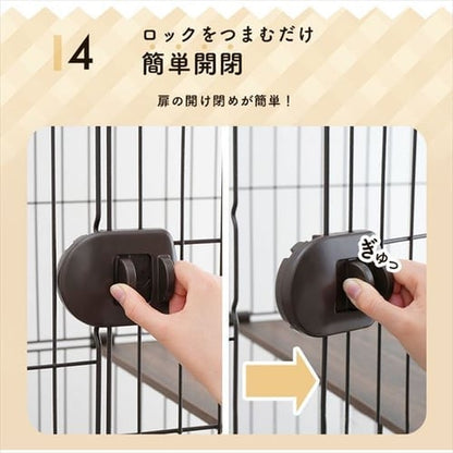 ペットケージ 3段 PEC-903V ライトナチュラル 猫用