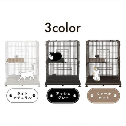 ペットケージ 3段 PEC-903V ライトナチュラル 猫用