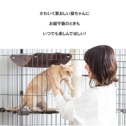 キャットランドケージ ワイド 5段 PCLC-903 ダークグレー 猫用