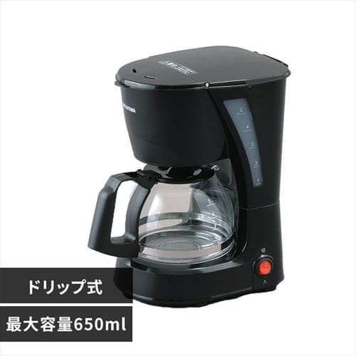 コーヒーメーカー 650ml ドリップ式 CMK-652-B ブラック