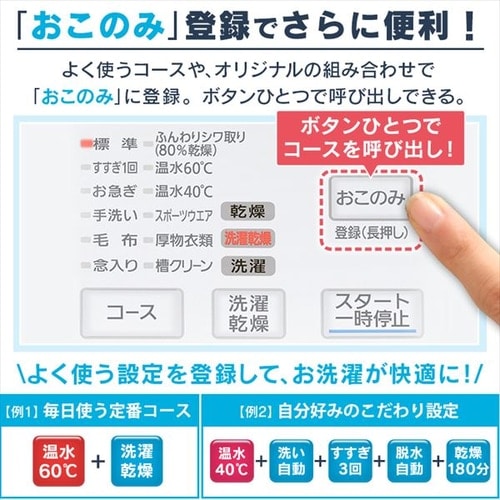 洗濯乾燥機 ドラム式 8.0kg 乾燥4.0kg FLK842