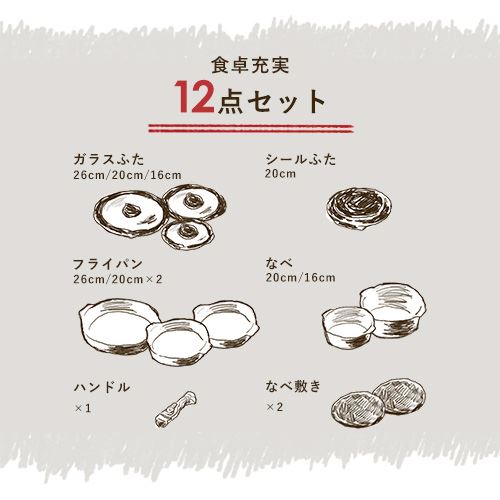 フライパン 8点セット お皿になるフライパン DPAN-8S アイボリー