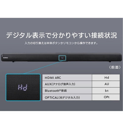 サウンドスピーカー Bluetooth 2.1ch IHT-S201 ブラック