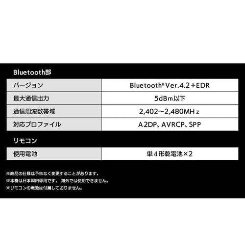 サウンドスピーカー Bluetooth 2.1ch IHT-S201 ブラック