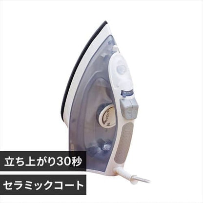 アイロン スチーム セラミックコート IRN-21C グレー