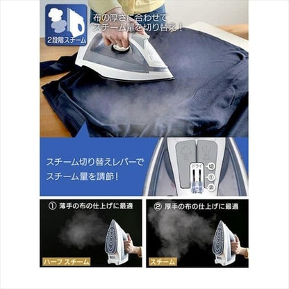 アイロン コードレス スチーム セラミックコート IRN-CL30C グレー