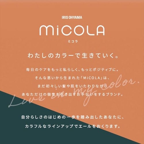 MICOLA イオンドライヤー 軽量 HDR-M101-W オフホワイト
