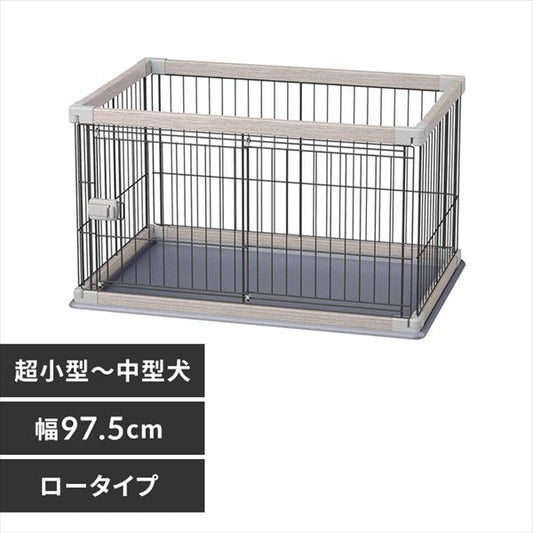 ウッディサークル ロータイプ PWSR-960LV アッシュグレー 犬用
