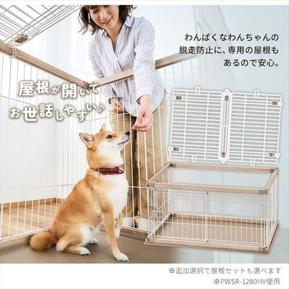 ウッディサークル ロータイプ PWSR-960LV アッシュグレー 犬用
