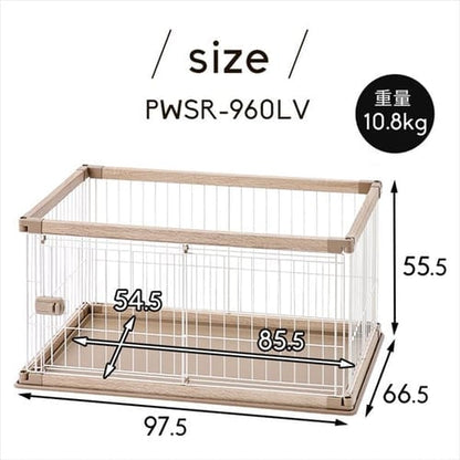 ウッディサークル ロータイプ PWSR-960LV アッシュグレー 犬用