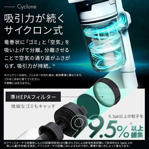 掃除機 コードレス サイクロン 自走式 SCD-185P-W ホワイト
