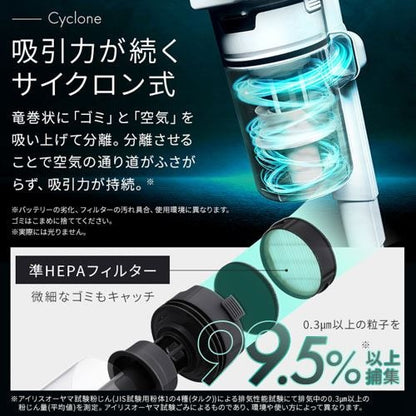 掃除機 コードレス サイクロン 自走式 SCD-185P-W ホワイト